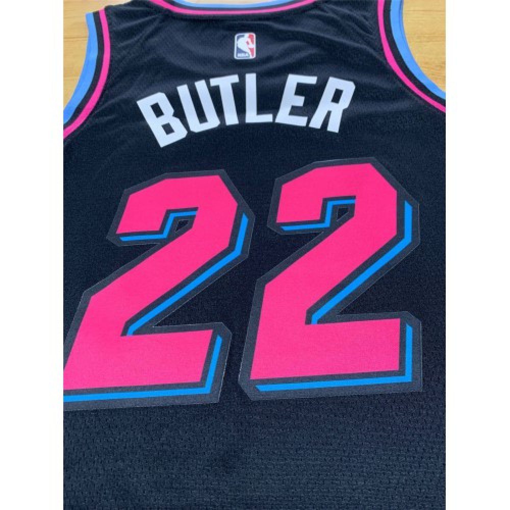 Men's Miami Heat Jimmy Butler #22 Black 19-20 Swingman Jersey - City Edition-Pro Kit Vault | Brand New 26/27 Sports Jerseys